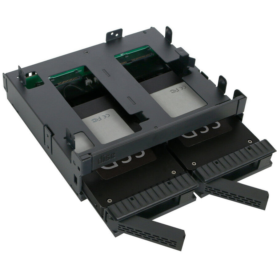 Icy Dock ExpressCage MB732SPO-B Drive Enclosure for 5.25 - Serial ATA/600 Host Interface Internal - Black"