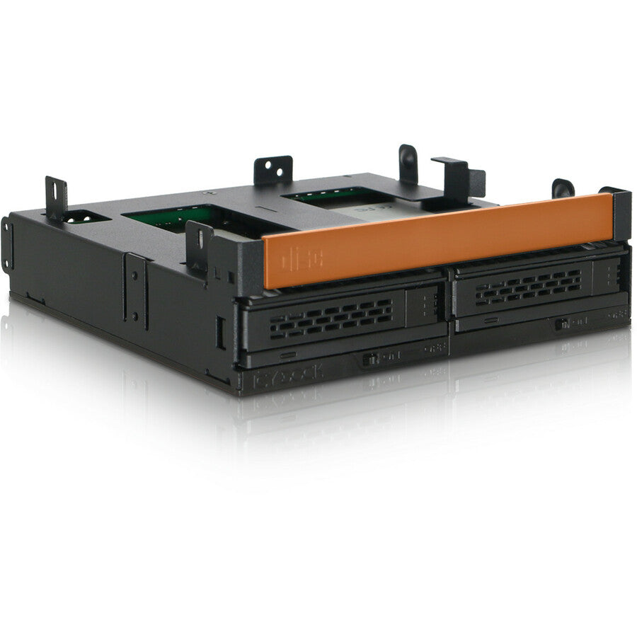 Icy Dock ExpressCage MB732SPO-B Drive Enclosure for 5.25 - Serial ATA/600 Host Interface Internal - Black"