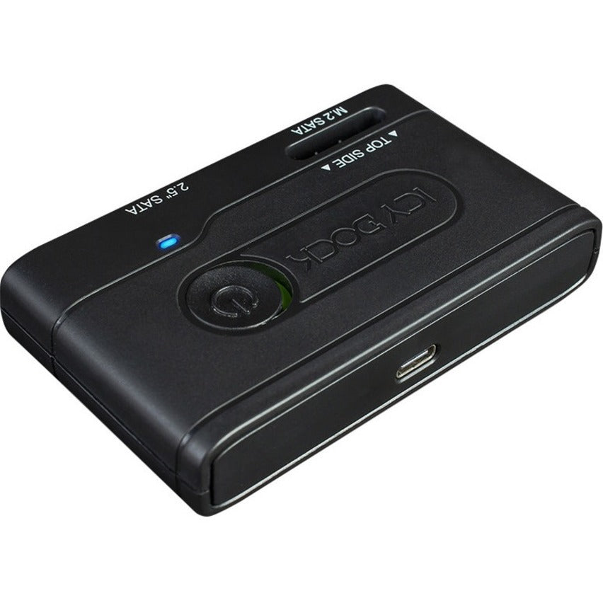 Icy Dock EZ-Adapter MB031U-1SMB Drive Enclosure SATA, M.2 - USB 3.2 (Gen 1) Type C Host Interface External - Black