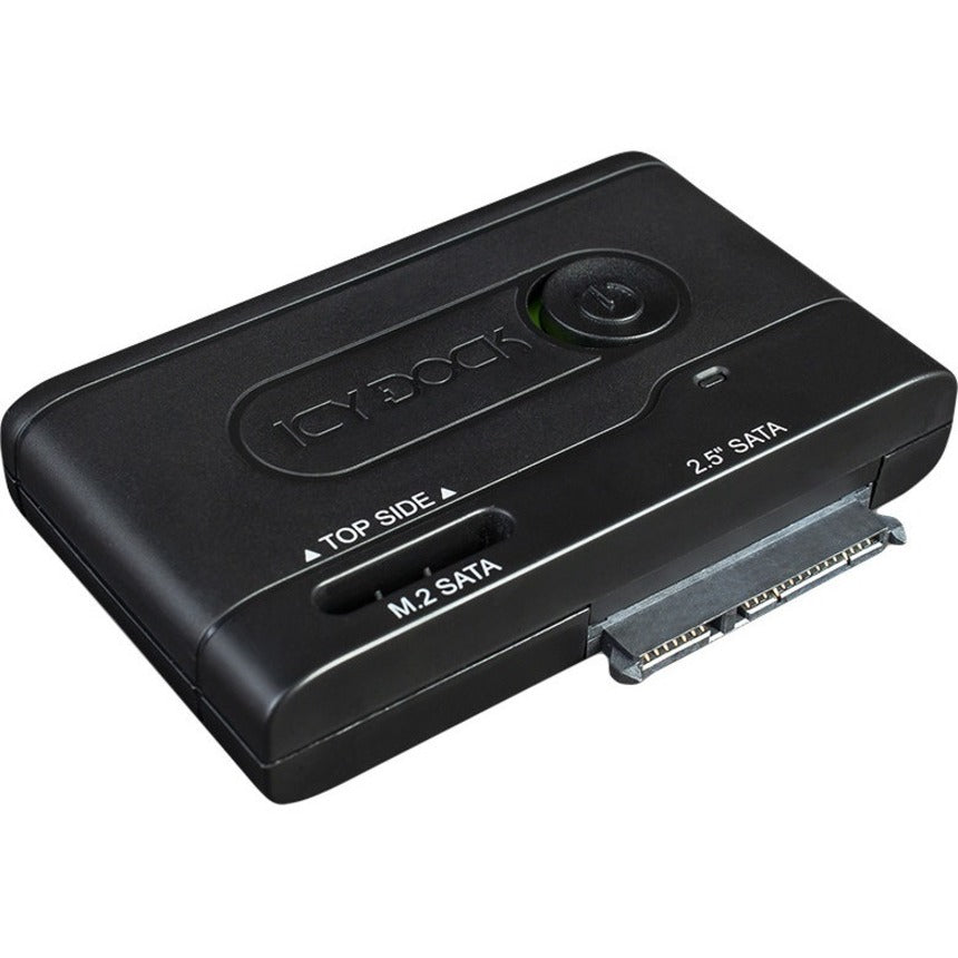 Icy Dock EZ-Adapter MB031U-1SMB Drive Enclosure SATA, M.2 - USB 3.2 (Gen 1) Type C Host Interface External - Black