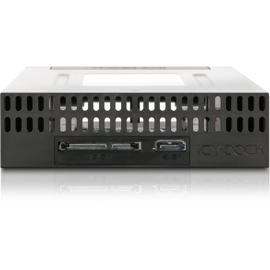 Icy Dock FlexiDOCK MB795SP-B Drive Enclosure for 5.25 - Serial ATA/600 Host Interface Internal - Black"