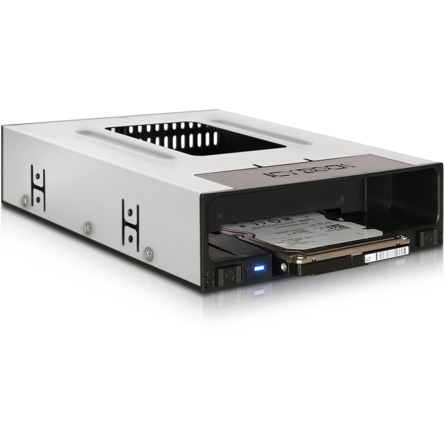 Icy Dock FlexiDOCK MB795SP-B Drive Enclosure for 5.25 - Serial ATA/600 Host Interface Internal - Black"