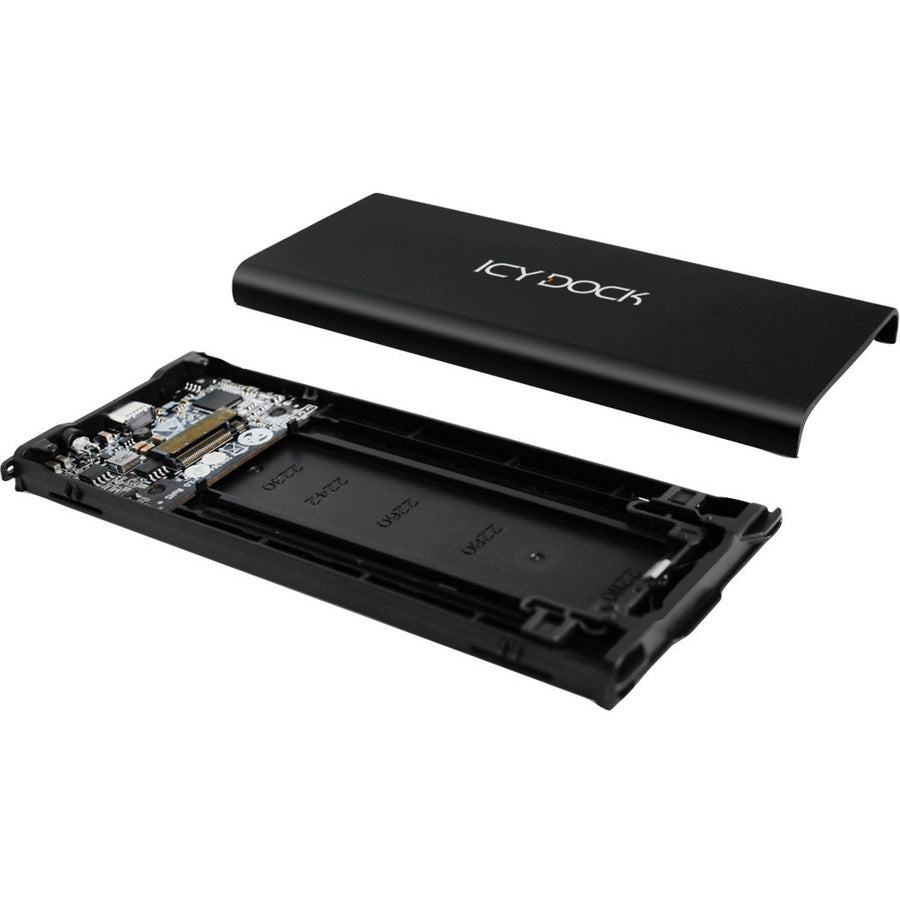 Icy Dock Icynano Mb861U31-1M2B Drive Enclosure Pci Express Nvme, M.2 - Usb 3.2 (Gen 2) Type C Host Interface External - Black