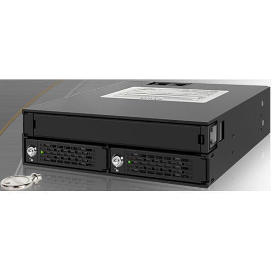 Icy Dock Mb994Iko-3Sb Rugged Full Metal 2 Bay 2.5 Inch Sas/Sata Hdd & Ssd Backplane Cage With Slim
