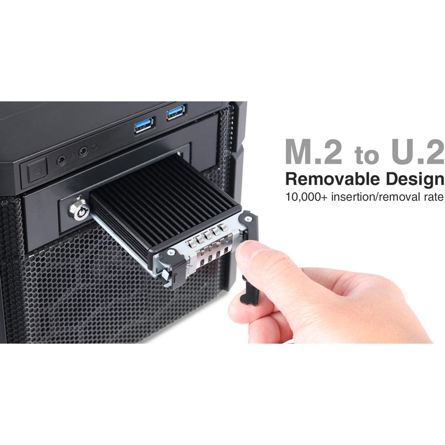 Icy Dock ToughArmor MB601M2K-1B Drive Bay Adapter for 3.5 M.2