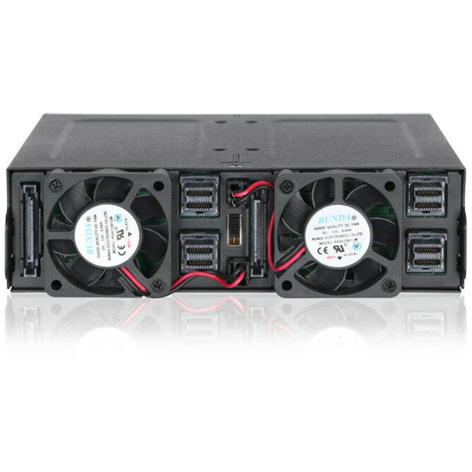 Icy Dock ToughArmor MB699VP-B Drive Enclosure for 5.25" - Mini-SAS HD Host Interface Internal - Black MB699VP-B