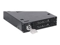 Icy Dock ToughArmor MB834M2K-B Drive Enclosure for 3.5" M.2, PCI Express NVMe - Mini-SAS HD Host Interface Internal - Black