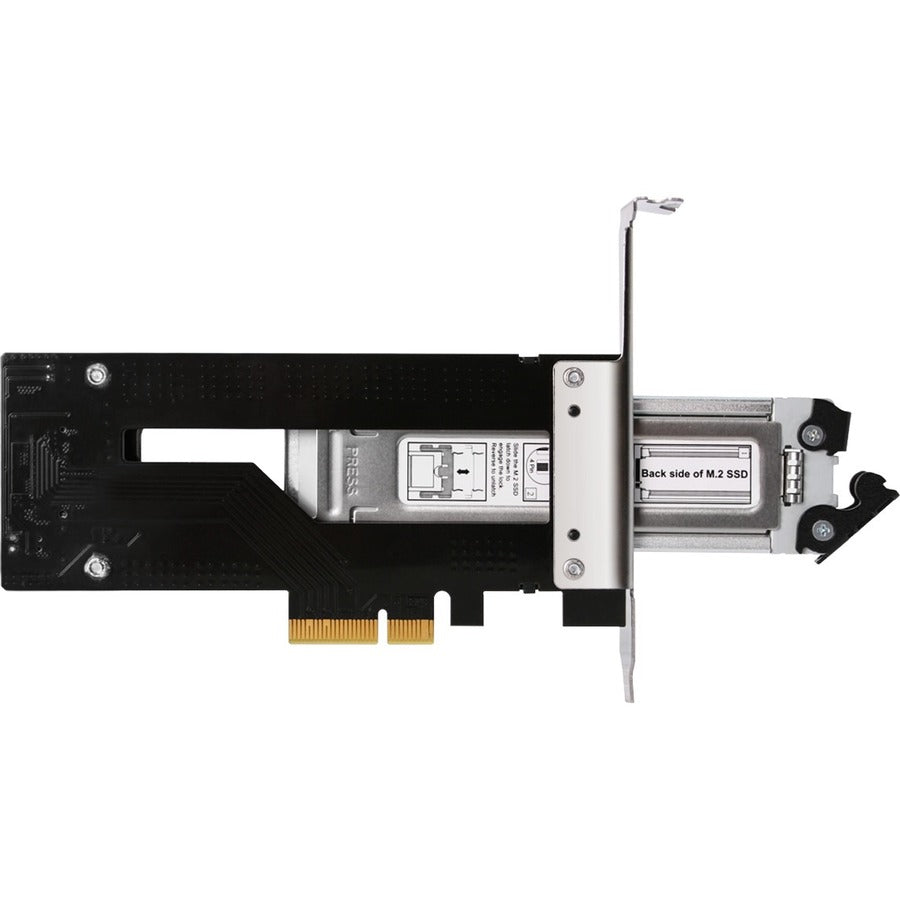 Icy Dock ToughArmor MB840M2P-B Drive Bay Adapter M.2, PCI Express NVMe - PCI Express 3.0 x4 Host Interface - Black, Silver
