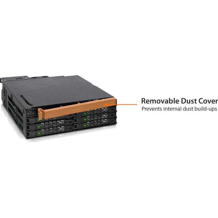 Icy Dock Tougharmor Mb606Spo-B Drive Enclosure For 5.25" - Serial Ata/600 Host Interface Internal - Black