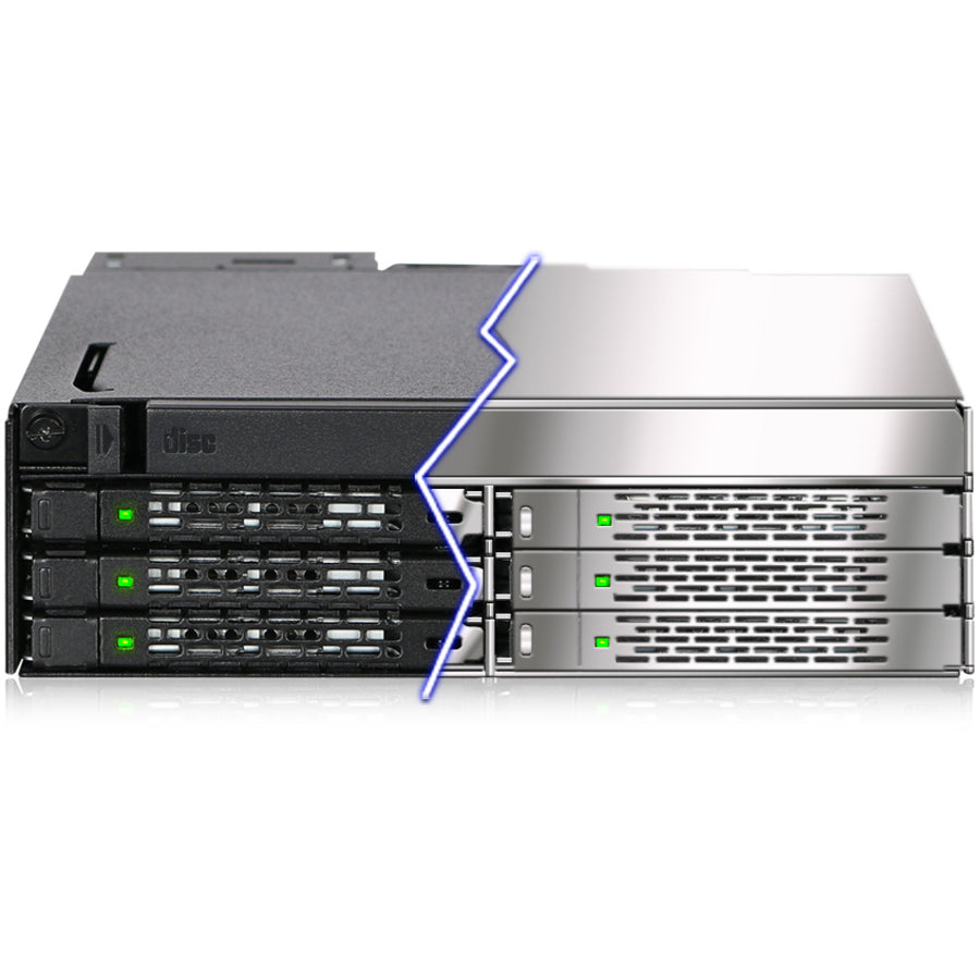 Icy Dock Tougharmor Mb606Spo-B Drive Enclosure For 5.25" - Serial Ata/600 Host Interface Internal - Black