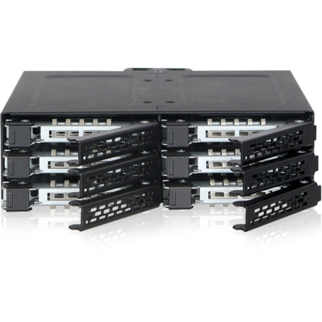 Icy Dock Tougharmor Mb608Sp-B Drive Enclosure For 5.25" - Serial Ata/600 Host Interface Internal - Black