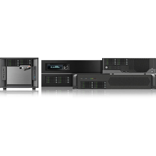 Icy Dock Tougharmor Mb998Ip-B Drive Enclosure For 5.25" - Mini-Sas Hd Host Interface Internal - Black