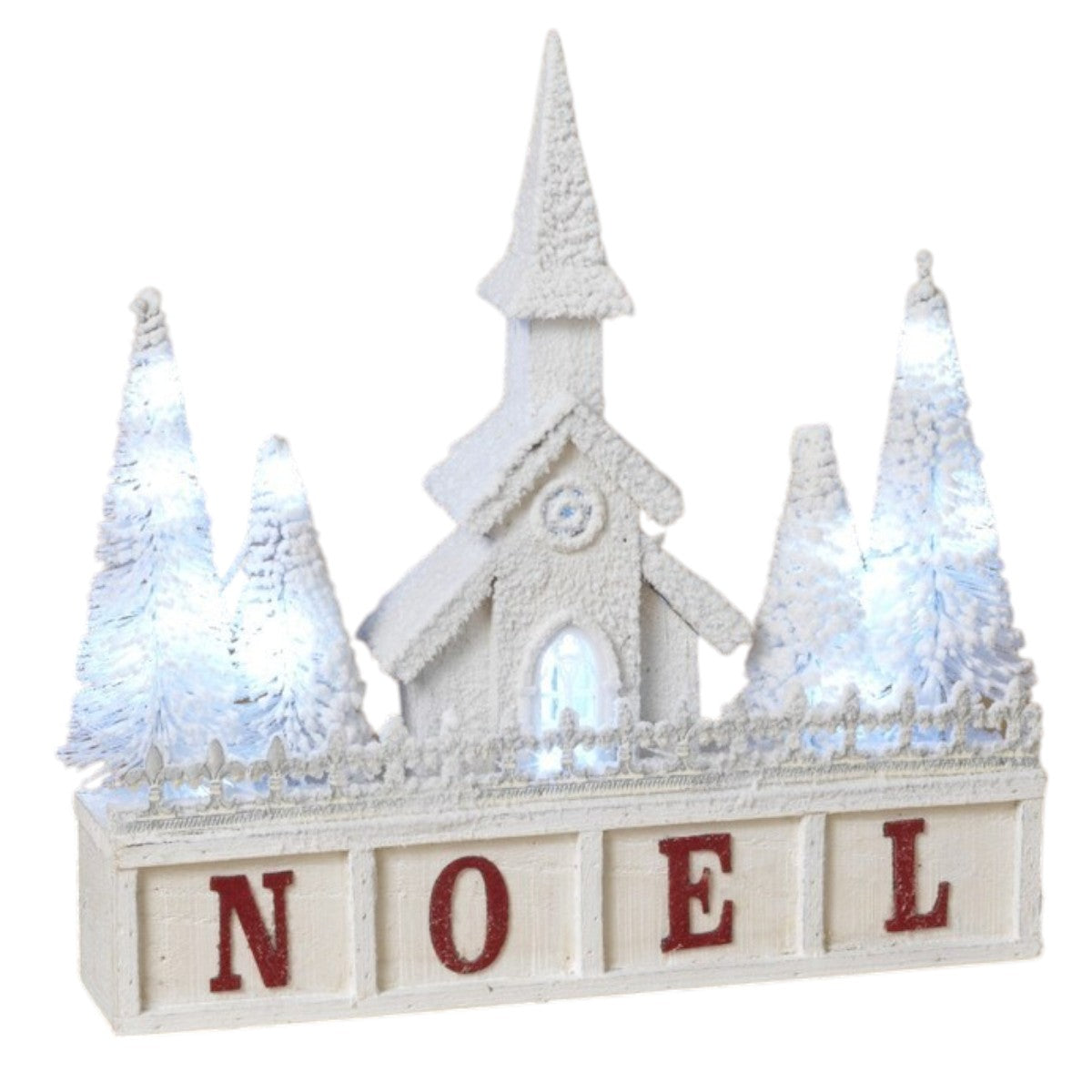 Illuminated Noel Church Scene
