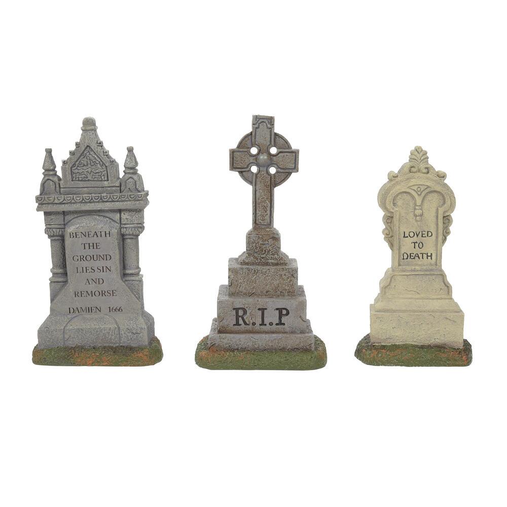 Imposing Gravestone Monuments - 3 Piece Set