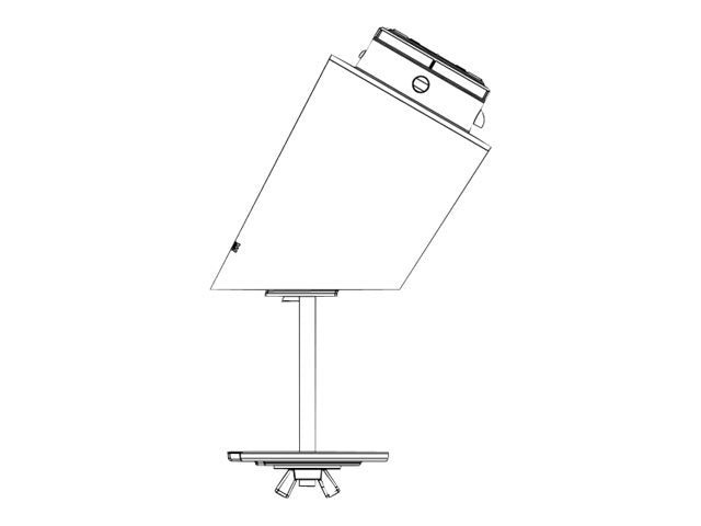 InVue CT1011 - Mounting component (alarming stand, bolt mount) - for tablet - white - desk-mountable