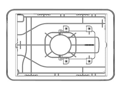 InVue - Mounting component (case) - for tablet - white - screen size: 9.7-10.2" - for Apple 10.2-inch iPad; 9.7-inch
