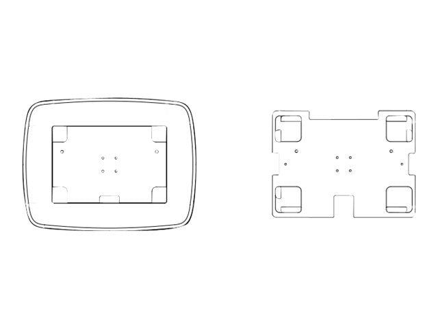 InVue - Mounting component (cover, insert) - for tablet - black - for Microsoft Surface Pro 4; Samsung Galaxy TabPro S