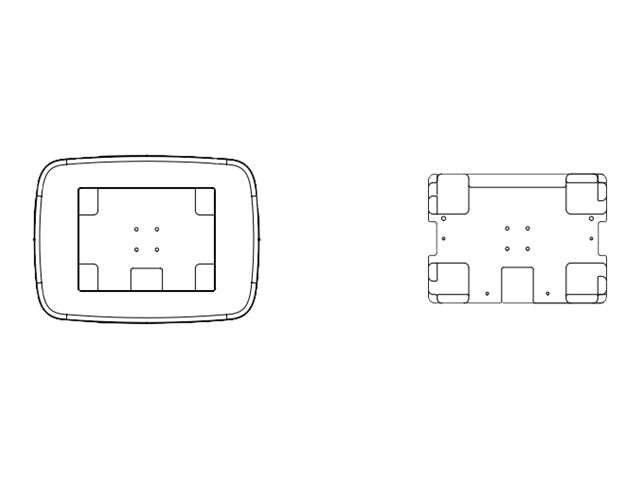 InVue - Mounting component (cover with insert) - for tablet - black
