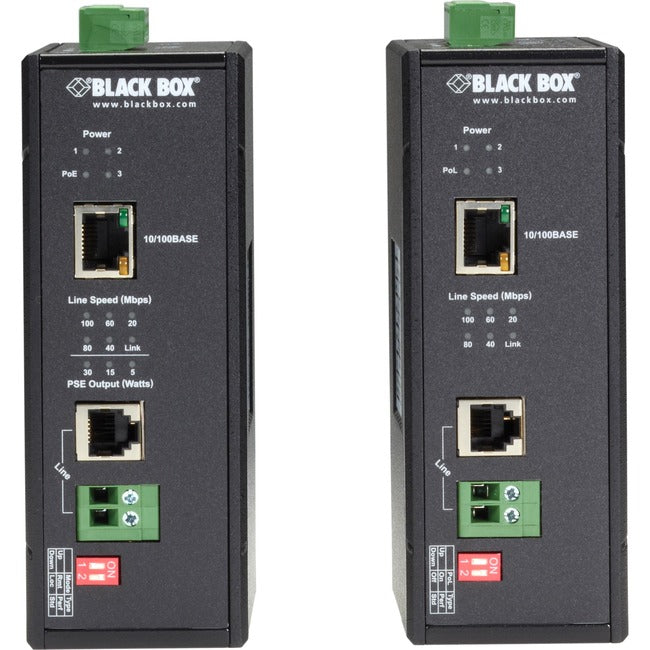 Industrial Managed Fast Ethernet Poe+ Extender Kit, Gsa, Taa