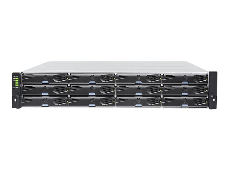 Infortrend EonStor DS 2000 Series 2012 - Gen 2 - hard drive array - 12 bays (SAS-3) - iSCSI (1 GbE), SAS 12Gb/s (external) - DS2012R2C000F-0032
