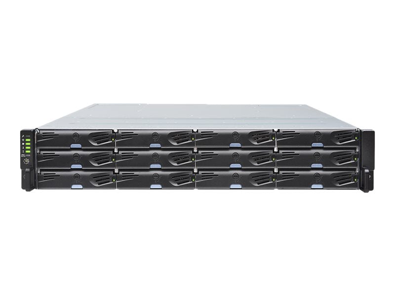 Infortrend JBOD JB 3012S Expansion Enclosure - Hard drive array - 12 bays (SAS-3) - SAS 12Gb/s (external) - rack-mountable - JB3012S00-00A2