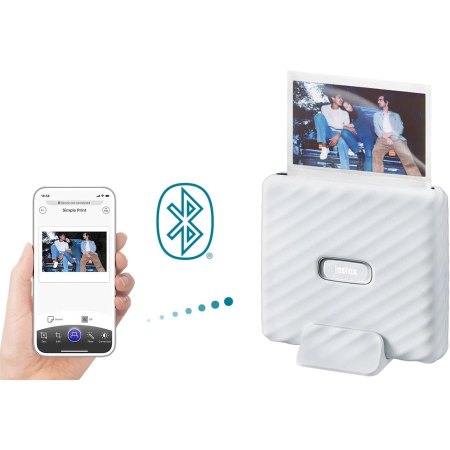 instax Link Wide Instant Film Printer - Color - Photo Print - Portable - Ash White 16719550