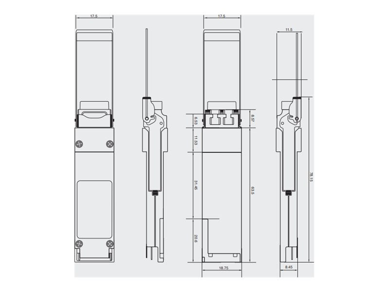 Integra Optics - QSFP28 transceiver module (equivalent to: Arris 1000572) - 100 GigE optical - 100GBase-SR4 - MPO multi-mode 1000572-IO