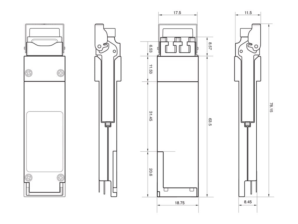 Integra Optics - QSFP28 transceiver module (equivalent to: Infinera TOM-100G-Q-LR4) - 100 GigE optical - 100GBase-LR4 - LC single-mode TOM-100G-Q-LR4-IO