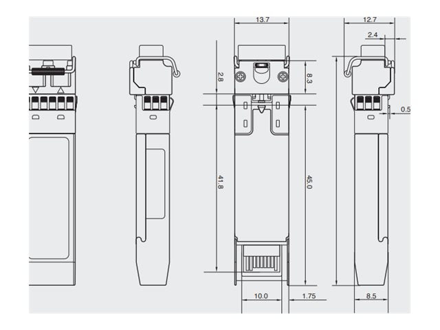 Integra Optics - SFP28 transceiver module (equivalent to: Cisco SFP-25G-SR-S) - 25Gb optical - 25GBase-SR - LC multi-mode - up SFP-25G-SR-S-IO