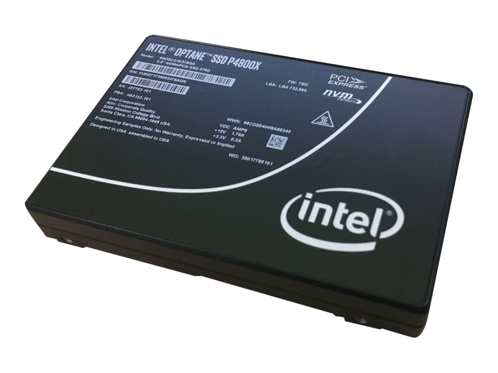 Intel Optane P4800X Performance - SSD - 750 GB - 3D Xpoint (Optane) - hot-swap - 2.5 (in 3.5" carrier) - U.2 PCIe 3.0 x4 (NVMe) 4XB7A38163