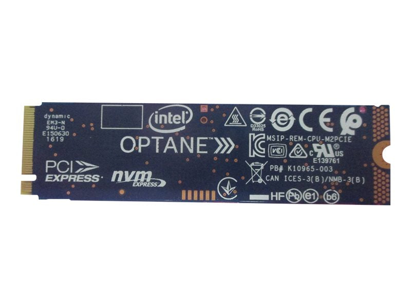 Intel Optane - SSD - 512 GB - internal - M.2 2280 - PCIe - with 32 GB 3D Xpoint (Optane) SSD