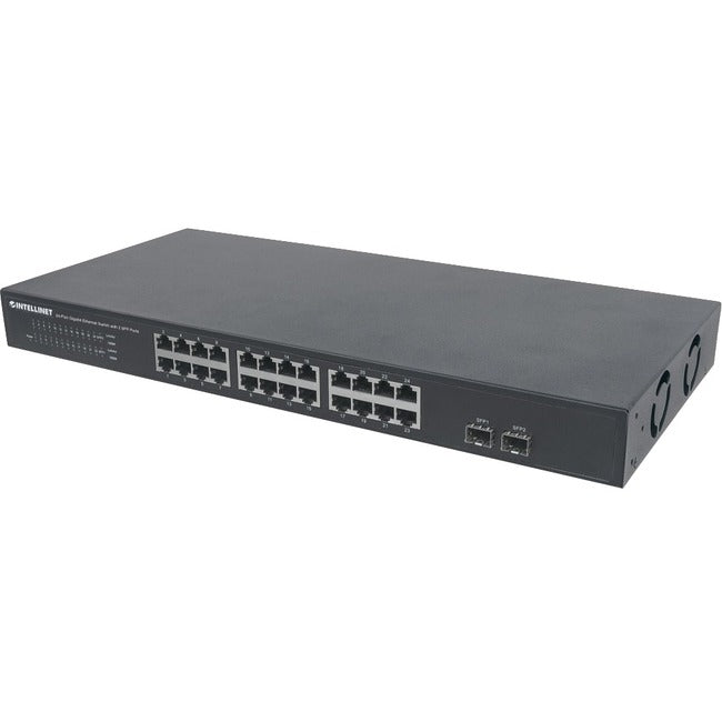 Intellinet 24-Port Gigabit Ethernet Switch With Auto-Sensing Ports That Automati