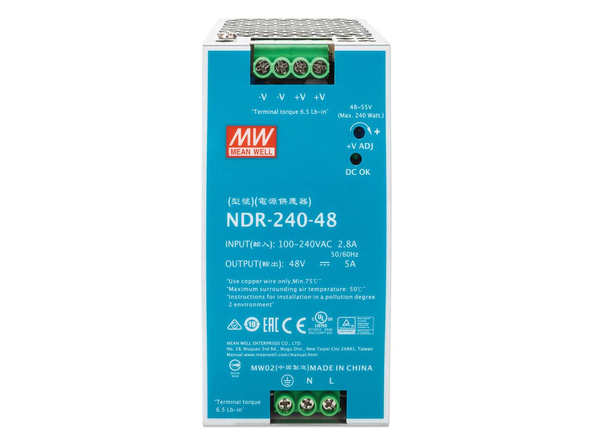 Intellinet Industrial DIN-Rail Power Supply 48V 5A 240W Reliable