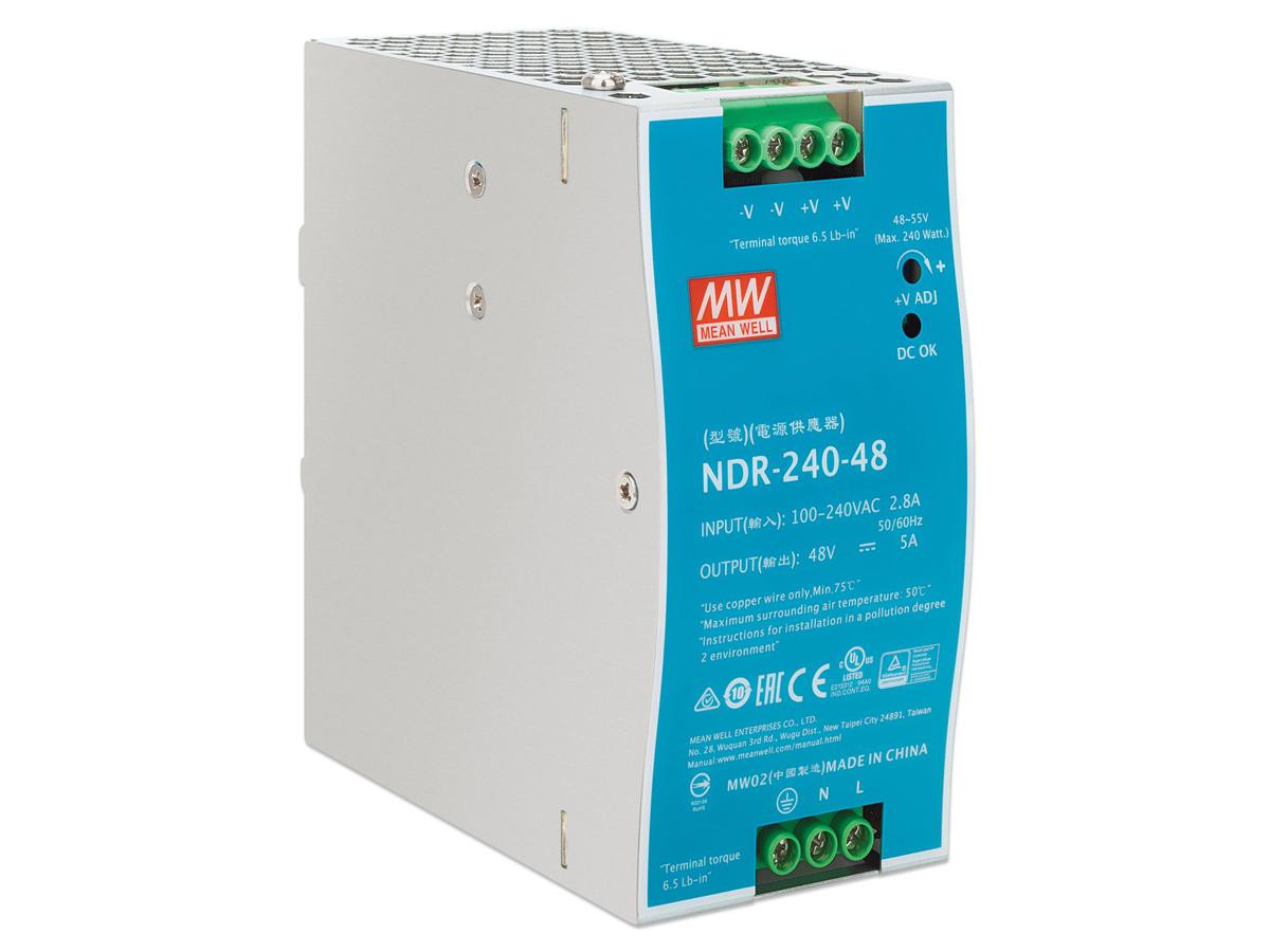 Intellinet Industrial DIN-Rail Power Supply 48V 5A 240W Reliable