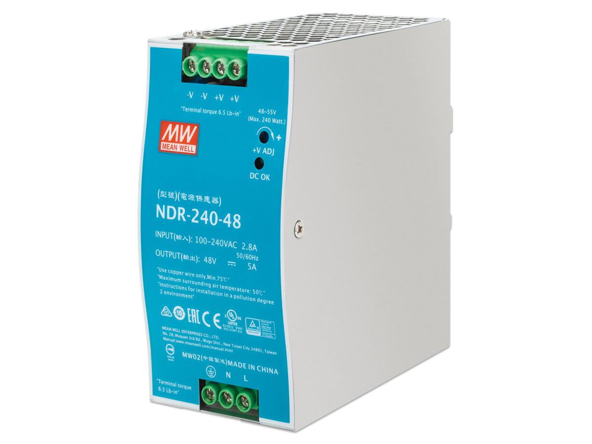 Intellinet Industrial DIN-Rail Power Supply 48V 5A 240W Reliable