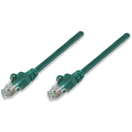 Intellinet Network Patch Cable, Cat6, 0.5m, Green, CCA, U/UTP, PVC, RJ45, Gold Plated 342469