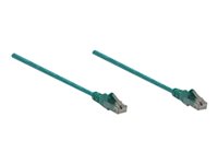 Intellinet Network Patch Cable, Cat6, 1.5m, Green, CCA, U/UTP, PVC, RJ45, Gold Plated Contacts, Snagless, Booted, Lifetime Warranty, Polybag