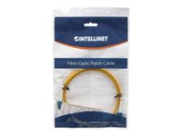 Intellinet Network Solutions Fiber Optic Patch Cable, LC/LC, OS2, 9/125, Single-Mode, Duplex, Yellow, 33 ft (10 m)