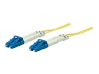 Intellinet Network Solutions Fiber Optic Patch Cable, LC/LC, OS2, 9/125, Single-Mode, Duplex, Yellow, 33 ft (10 m)