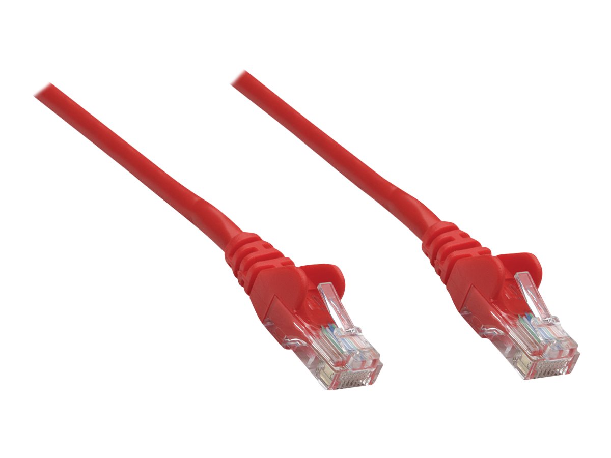 Intellinet - Network cable - RJ-45 (M) to RJ-45 (M) - 34 ft - UTP - CAT 6 - molded, snagless - red