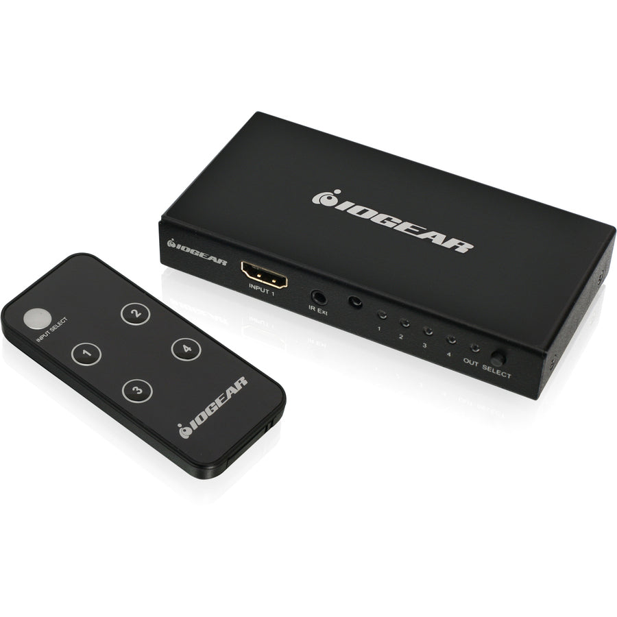 Iogear 4K 4-Port Hdmi Switch With Remote