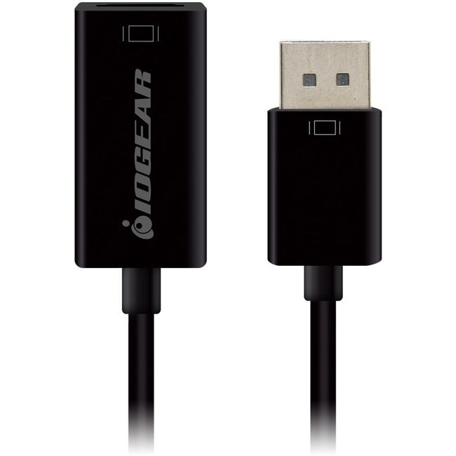 Iogear Active Displayport To Hdmi Adapter With 4K Support - Displayport/Hdmi For Audio/Video Device, Projector, Hdtv, Monitor, Graphics Card, Tv - 3.4" - 1 Pack - 1 X Displayport Male Digital Audio/Video - 1 X Hdmi (Type A) Female Digital Audio/Video