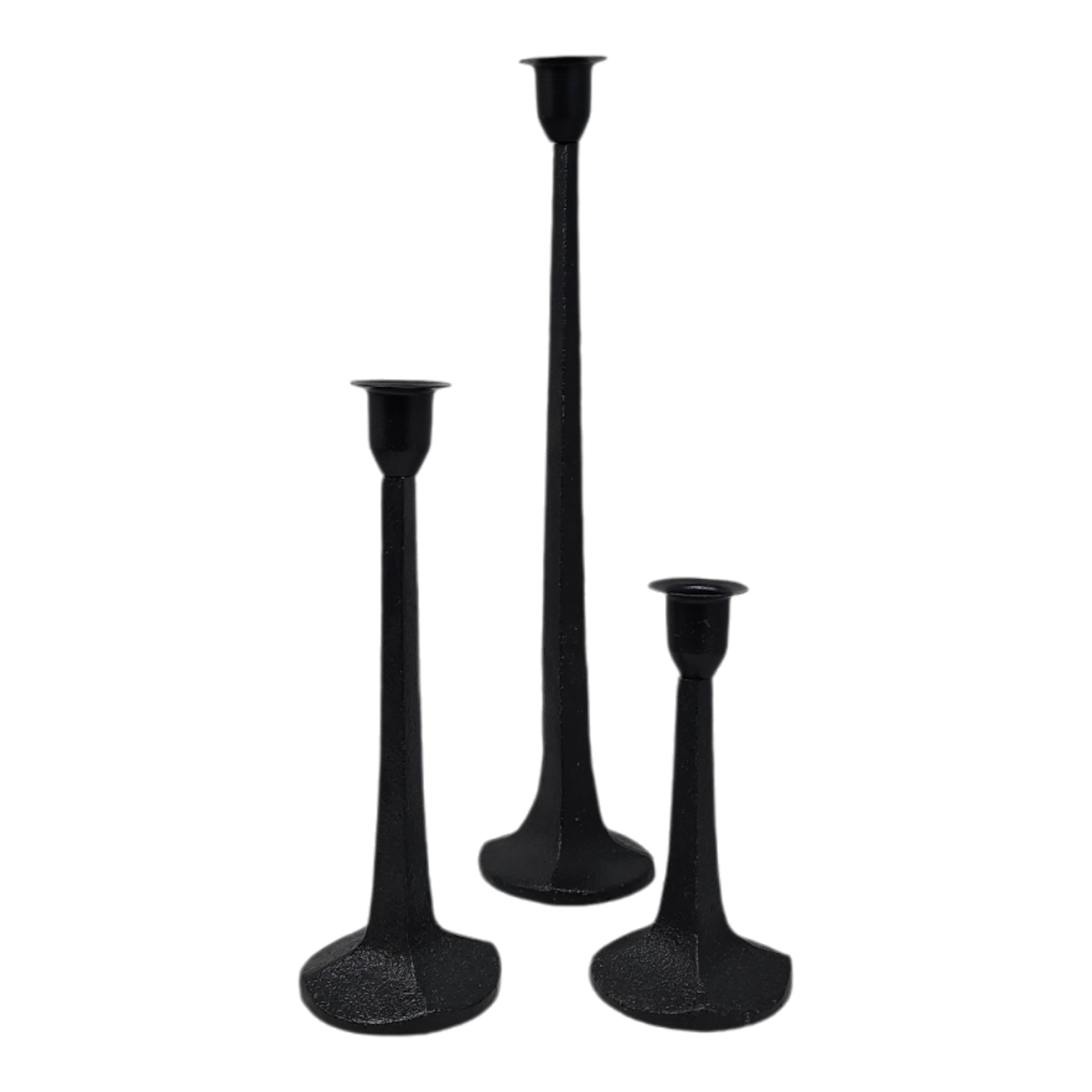 Iron Candle Holders - 3 Piece Set
