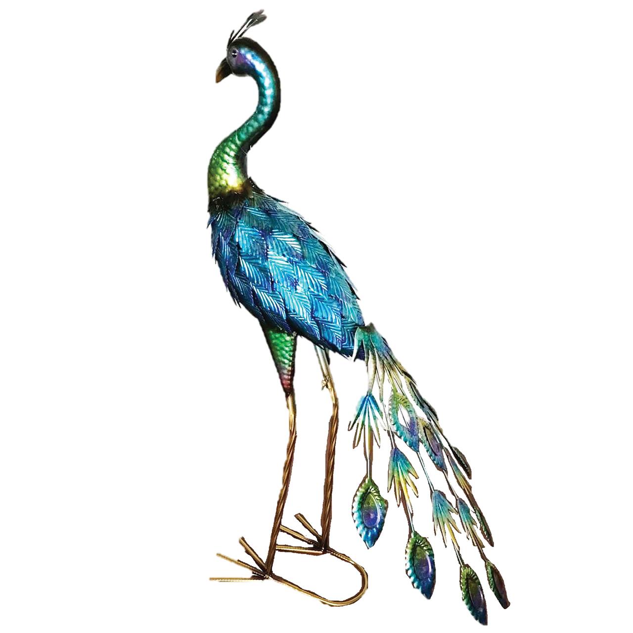 Iron Peacock Figurine