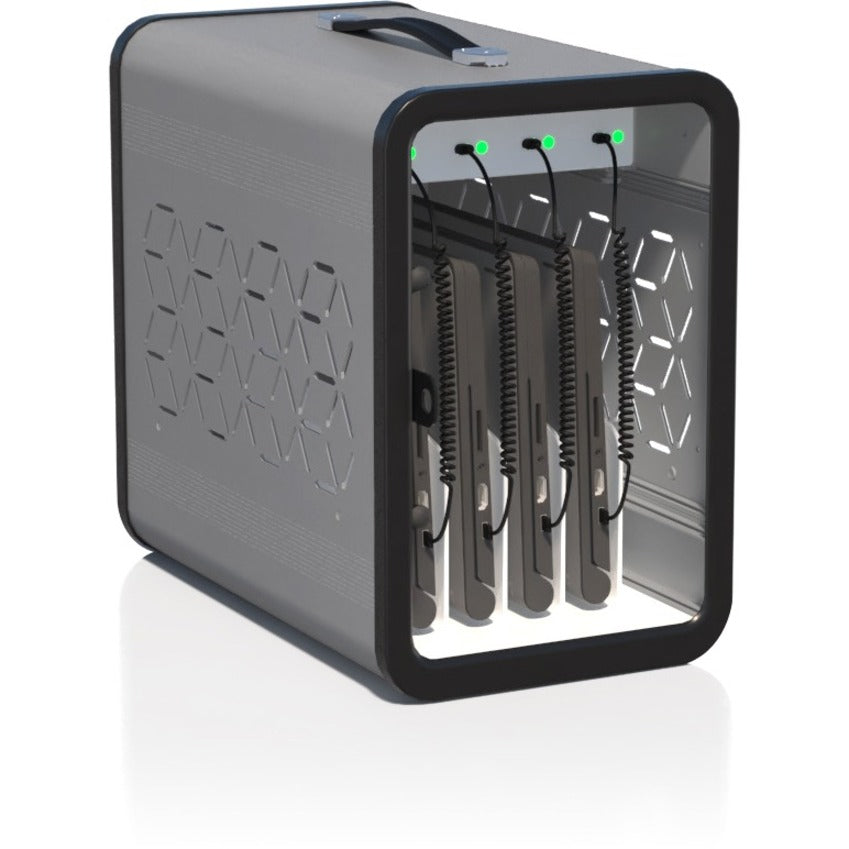 JAR Systems Adapt4 USB-C Charging Station with Active Charge Upgrade and Acer Connectors - ADAPT4-ACTIV - Desktop Charging System with Charger, 4X Power Banks, and 4 Adapter Cables