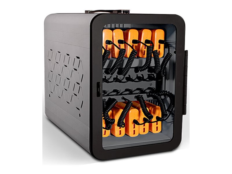 JAR Systems - Charging station - USB-C - AC 120 V - 200 Watt - output connectors: 6 - cool gray A12USBCPBYL