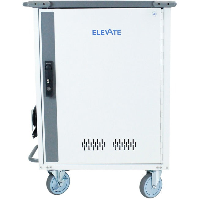 JAR Systems Elevate Charging Cart with 2x 16-Port USB-C Quick-Sense Hubs MC-6032-USBC