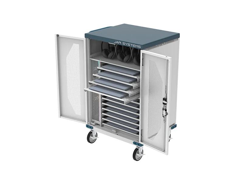 JAR Systems PowerPro Esports Cart MC-9012-JPP with 12 USB-C PD Trays