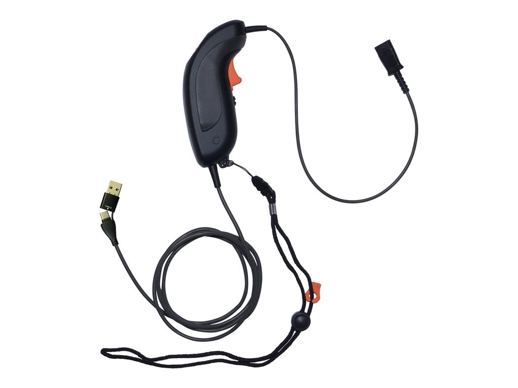 JPL Telecom Scout 200 - Headset cable - PLX quick disconnect to USB, 24 pin USB-C - Push-to-talk (PTT) button 575-406-200