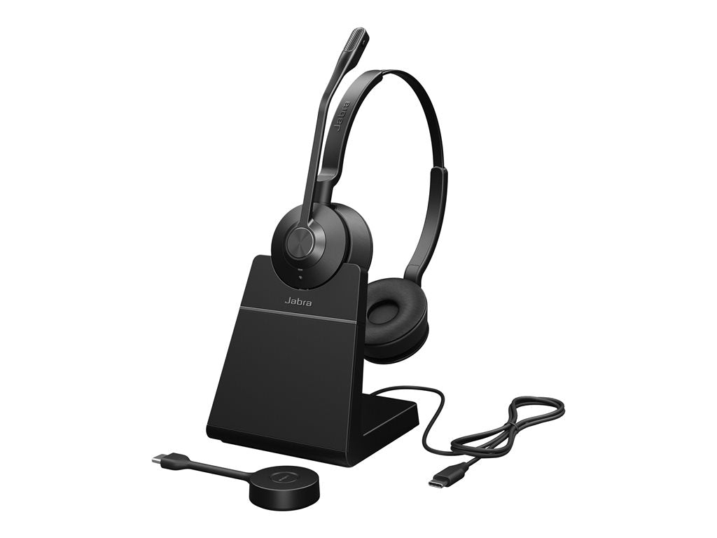 Jabra Engage 55 Stereo - Headset - on-ear - DECT - wireless - Optimized for UC